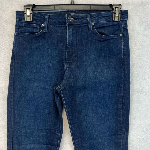 JUST BLACK Women’s Skinny Blue Jeans Size 31 Dark Wash Stretch Made in USA - Picture 2 of 14